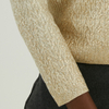 冬季定制 100% 羊毛烫印绞花针织套头毛衣