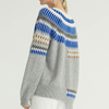 冰岛风格圆领长袖羊绒设计师出口女式毛衣